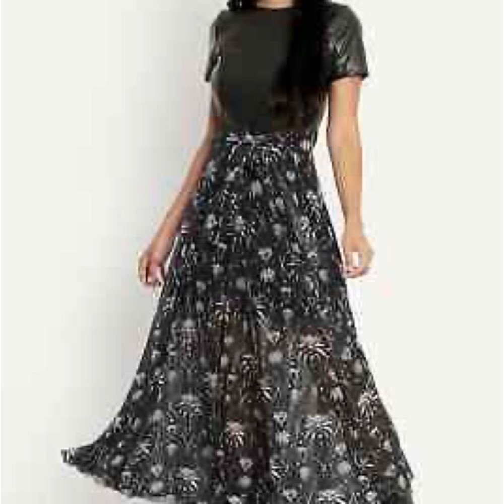 Witcher Faux Leather Maxi Dress with Bow
